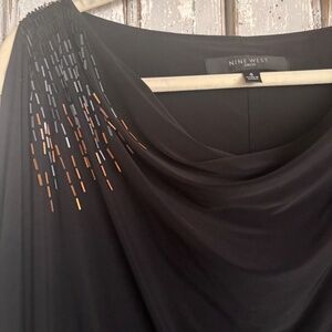 🖤 Timeless Nine West Draped Little Black Dress